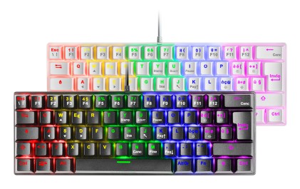 Mars Gaming MK60 tastiera USB QWERTY Italiano Bianco