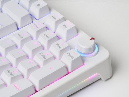 Mars Gaming MKPROWYFR tastiera USB AZERTY Francese Bianco