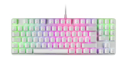 Mars Gaming MKREVOPROWBPT tastiera USB Portoghese Bianco