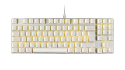 Mars Gaming MKREVOPROWBPT tastiera USB Portoghese Bianco