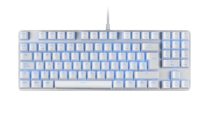 Mars Gaming MKREVOPROWBPT tastiera USB Portoghese Bianco