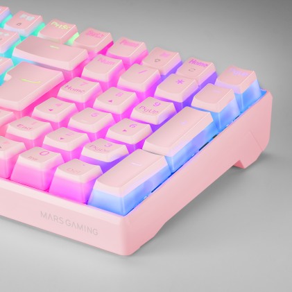 Mars Gaming MKULTRA tastiera USB Spagnolo Rosa