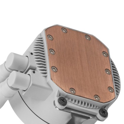 Mars Gaming MLONE240 Processore Kit di raffreddamento a liquido 12 cm Bianco 1 pz