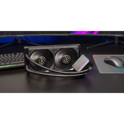 Mars Gaming ML-PROII240 Processore Kit di raffreddamento a liquido 12 cm Nero 1 pz