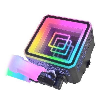 Kit di raffreddamento a liquido Mars Gaming ML-ULTRA240 - Illuminazione ARGB a 360° - Pompa OPTI-CHAMBER di terza generazione - TDP 500 W - Compatibilità universale - Ventole silenziose - Nero