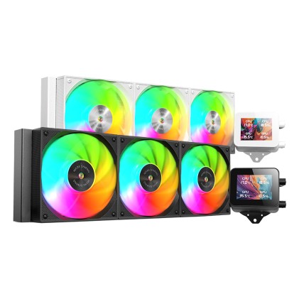 Mars Gaming MLVISION360 sistema di raffreddamento per computer Processore Raffreddatore di liquidi tutto in uno 12 cm Nero