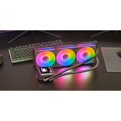 Mars Gaming ML-VISIONII360 Processore Raffreddatore di liquidi tutto in uno 12 cm Nero 1 pz