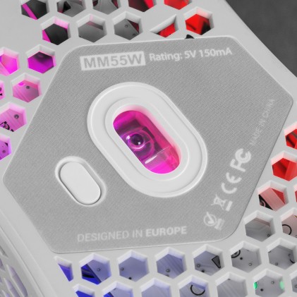 Mars Gaming MM55W mouse Mano destra USB tipo A 12800 DPI