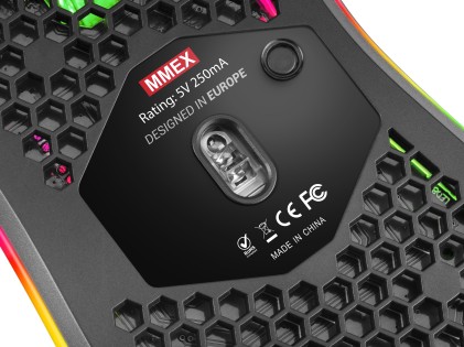 Mars Gaming MMEX mouse Mano destra USB tipo A Ottico 32000 DPI