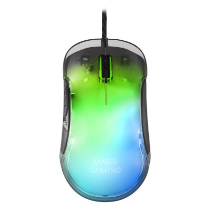Mars Gaming MMGLOW mouse Mano destra USB tipo A 12800 DPI