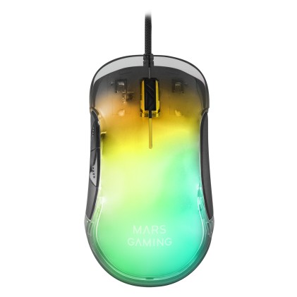 Mars Gaming MMGLOW mouse Mano destra USB tipo A 12800 DPI