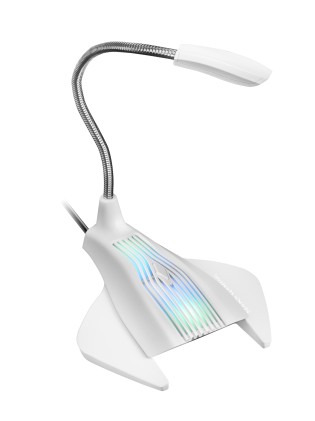 Mars Gaming MMICW microfono Bianco Microfono da tavolo