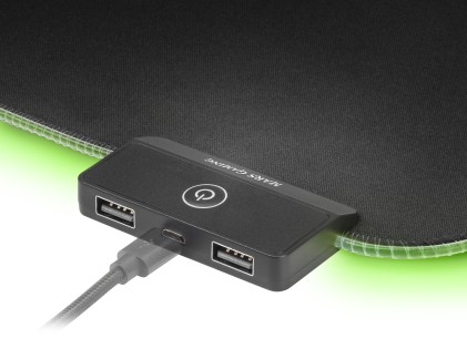 Mars Gaming MMPRGB2 tappetino per mouse Tappetino per mouse per gioco da computer Nero