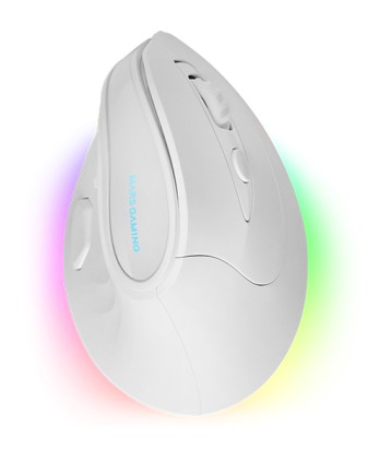 Mars Gaming MMSKW mouse Mano destra RF senza fili + Bluetooth Ottico 8400 DPI