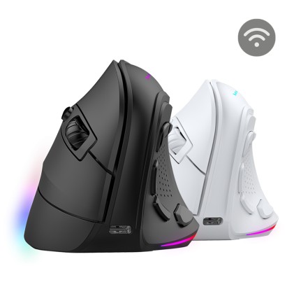 Mars Gaming MMSK mouse Mano destra RF senza fili + Bluetooth Ottico 8400 DPI