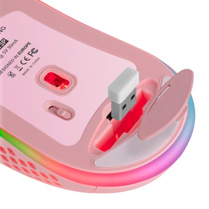 Mars Gaming MMW3P mouse Mano destra RF Wireless Ottico 3200 DPI