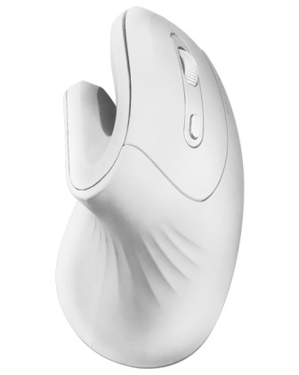 Mouse wireless verticale Mars Gaming MMW-ERGOPRO - Sensore ottico 3200 DPI - Interruttori HUANO - Connettività 2,4 GHz - Bianco