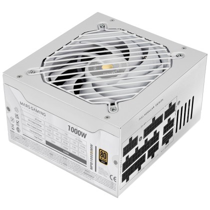 Mars Gaming MPB1000SIMW alimentatore per computer 1000 W 24-pin ATX ATX Bianco