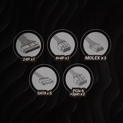 Mars Gaming MPB650SI alimentatore per computer 650 W 24-pin ATX ATX Nero