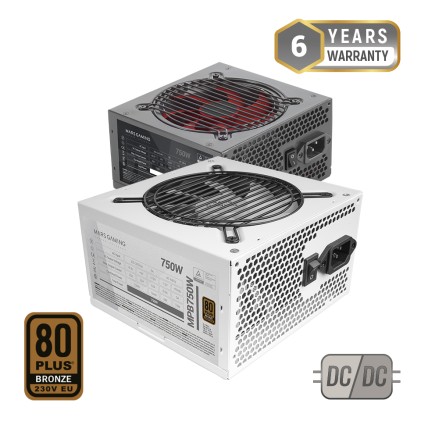 Mars Gaming MPB750 alimentatore per computer 750 W 20+4 pin ATX ATX Bianco