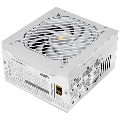Mars Gaming MPB850PSIW alimentatore per computer 850 W 24-pin ATX ATX Bianco