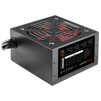 Mars Gaming MPB850 alimentatore per computer 850 W 20+4 pin ATX ATX Nero, Rosso