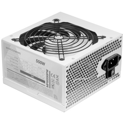 Mars Gaming MPIII550PW alimentatore per computer 550 W 24-pin ATX ATX Bianco