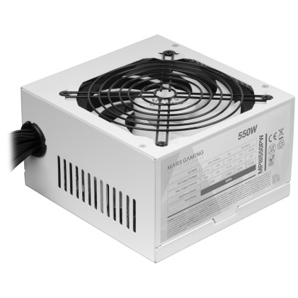 Mars Gaming MPIII550PW alimentatore per computer 550 W 24-pin ATX ATX Bianco