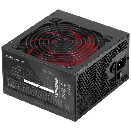 Mars Gaming MPIII550P alimentatore per computer 550 W 24-pin ATX ATX Nero