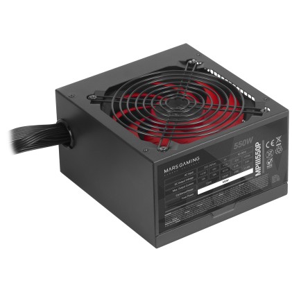 Mars Gaming MPIII550P alimentatore per computer 550 W 24-pin ATX ATX Nero