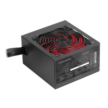 Mars Gaming MPIII550 alimentatore per computer 550 W 20+4 pin ATX ATX Nero, Rosso
