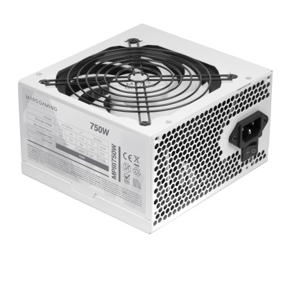 Mars Gaming MPIII750W alimentatore per computer 750 W 20+4 pin ATX ATX Bianco