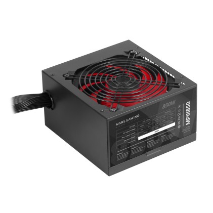 Mars Gaming MPIII850 alimentatore per computer 850 W 20+4 pin ATX ATX Nero, Rosso