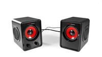 Mars Gaming Speakers MS3 Black Red 15W di potenza con regolazione dei bassi