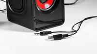 Mars Gaming Speakers MS3 Black Red 15W di potenza con regolazione dei bassi