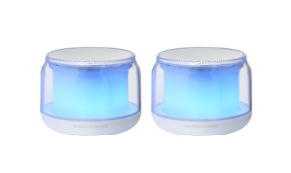 Mars Gaming MS-AURA Bianco Con cavo e senza cavo 15 W