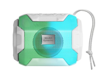 Mars Gaming MSBAXW altoparlante portatile e per feste Altoparlante portatile stereo Bianco 10 W