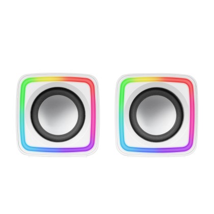 Mars Gaming MSCUBEW altoparlante Bianco Cablato 8 W