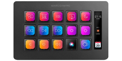 Mars Gaming MSD-ONE Nero 15 pulsanti