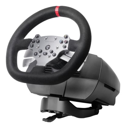 Mars Gaming MWHRSX periferica di gioco Nero Sterzo + Pedali Analogico/Digitale Android, PC, PlayStation 4, Xbox Series S, Xbox Series X, iOS
