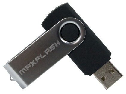 Pendrive 16GB MAXFLASH Black/Silver