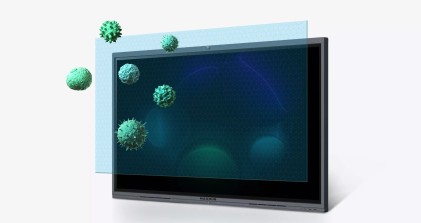 Schermo interattivo Maxhub V6 Classic da 75" LED VA UHD 4K - Risposta 8,5 ms - 16:9 - Fotocamera da 48 MP - 20 punti di contatto - HDMI, USB 2.0, 3.0 e C, RS232 e slot OPS - Altoparlanti e microfoni integrati