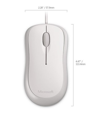 Microsoft Basic Optical for Business mouse USB tipo A Ottico 800 DPI Ambidestro