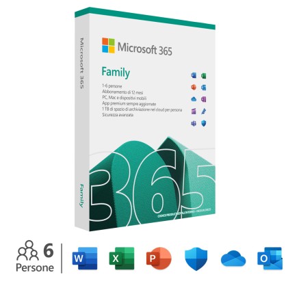Sw Ms Office 365 Family 12M