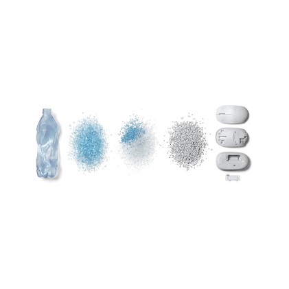 Microsoft Mouse Ocean Plastic Bluetooth 4.0, Durata Batteria 12 Mesi