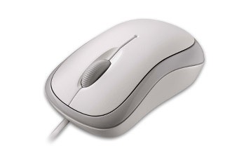 Microsoft Mouse Ready Ottico 800 Dpi Con Cavo Usb, 3 Tasti, Colore Bianco