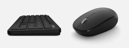 Microsoft Kit Desktop Tastiera+Mouse Bluetooth, Nero, Compatibile Windows/Ios/Mac Os/Android
