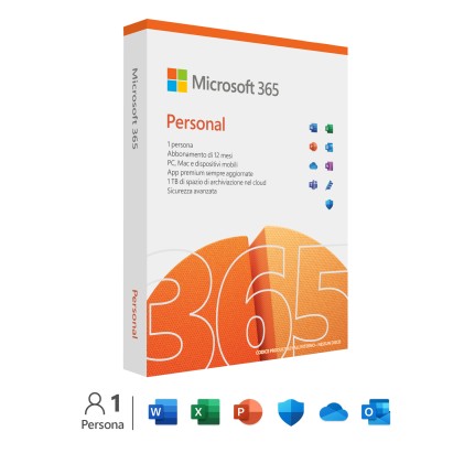 Microsoft Office 365 Personal Subscr 1Yr Medialess P6