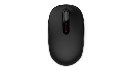 Microsoft Mouse 1850 Wireless Ottico, 1000 Dpi, 2 Tasti, Ricevitore Wireless A Scomparsa, Colore Nero