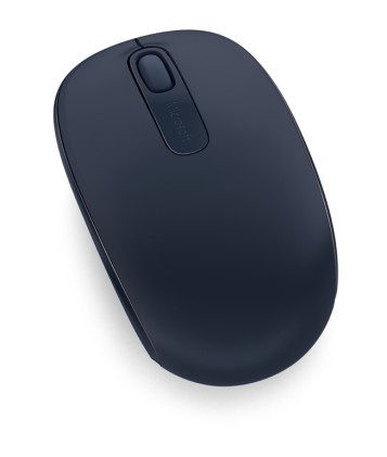 Microsoft Mouse 1850 Wireless Ottico, 1000 Dpi, 2 Tasti, Ricevitore Wireless A Scomparsa, Colore Blu